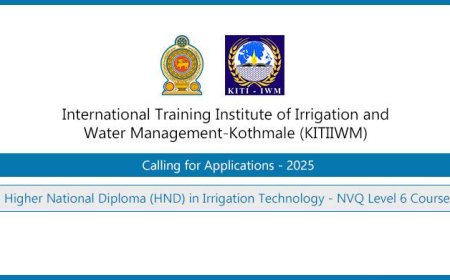 HND in Irrigation Technology 2025 – Free Full-Time Diploma at KITI-IWM