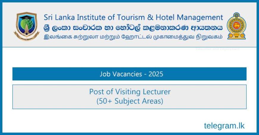 SLITHM 2025 Visiting Lecturer Recruitment – Over 50 Subjects, Multiple Centers!