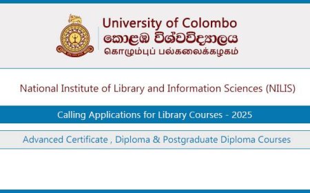 NILIS Library Science Courses 2025/2026 – Admission Open | University of Colombo