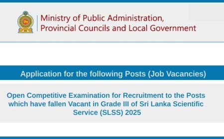 Scientific Service (SLSS) Open Exam 2025 – 95 Govt Vacancies | Apply Online Now!