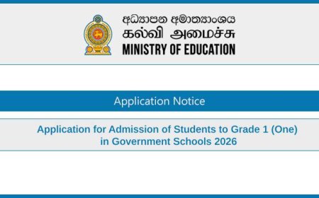 Apply Now: Grade 1 Admission 2026 – Ministry of Education Sri Lanka