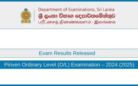 Piriven O/L Exam Results 2024 (2025) Released – Check Now Online
