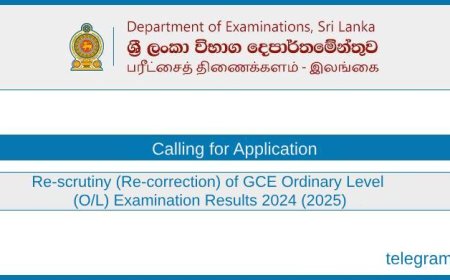 GCE O/L Re-correction Application 2025 – Apply Online Now (July 14–28)