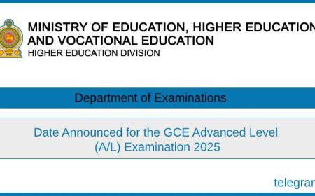 GCE A/L 2025 – Exam Date Confirmed | Full Details Inside