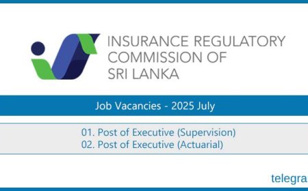 Insurance Regulatory Commission (IRCSL) Jobs – Executive Positions July 2025