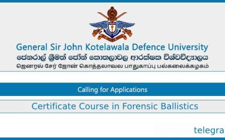 KDU Certificate Course in Forensic Ballistics 2025 – Apply Now! (Weekend Program)