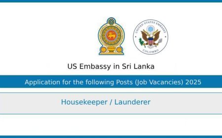 US Embassy- Housekeeper / Launderer Job Vacancies 2025