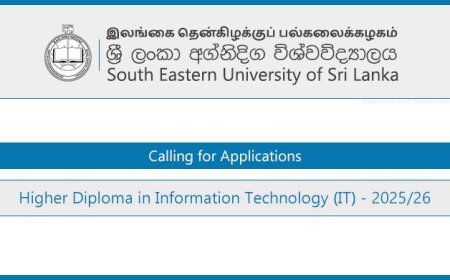 Higher Diploma in Information Technology – SEUSL Intake 2025 Open