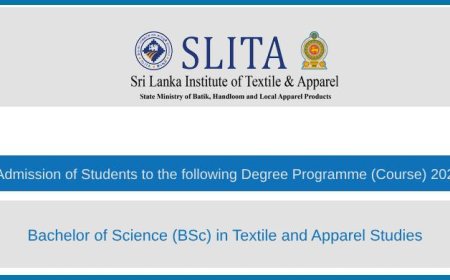 BSc in Textile and Apparel Studies – SLITA Admissions 2025 Open