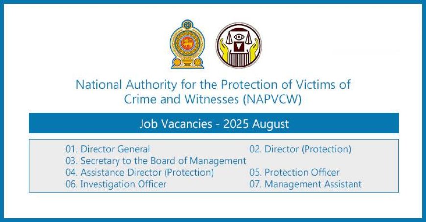 National Authority for the Protection of Victims of Crime and Witnesses (NAPVCW) Vacancies – August 2025 html Copy Edit