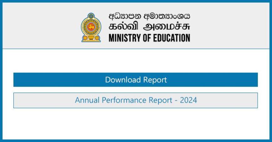 Ministry of Education Annual Performance Report 2024