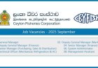 Ceylon Fisheries Corporation (CFC) Job Vacancies – September 2025