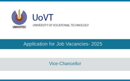 Vice-Chancellor Job Vacancy at University of Vocational Technology (UoVT / UNIVOTEC) – 2025