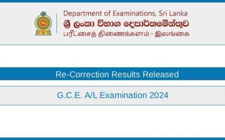 G.C.E. A/L 2024 Re-Correction Results Released – Check Now!