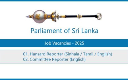Parliament Vacancies 2025 – Posts of Hansard and Committee Reporter
