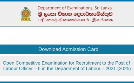 Labour Officer Open Exam 2025 – Admission Card Download Now Available