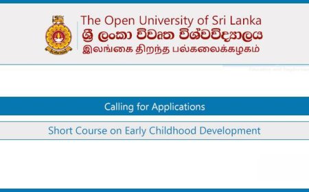 Short Course on Early Childhood Development – Open University (OUSL) 2025