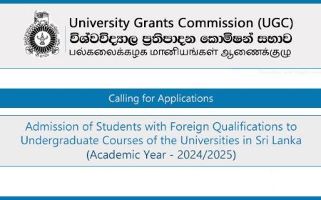 University Admission for Foreign Qualifications 2024/2025 – UGC