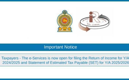 Important Notice issued by the Inland Revenue Department
