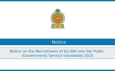 Cabinet Approves Recruitment of 62,000 Employees into Sri Lanka Public Service – 2025 Job Vacancies