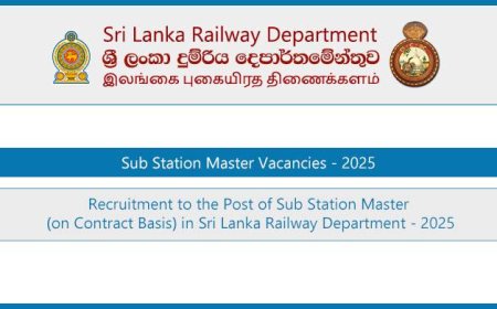 Sub Station Master Vacancies 2025 – Railway Department