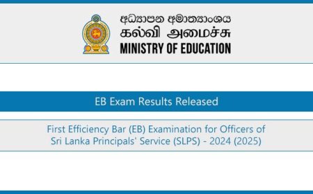 Principals’ Service (SLPS) First EB Exam Results 2024 – Released 2025