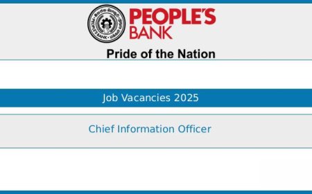 People's Bank Chief Information Officer Job Vacancies 2025