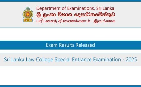 Sri Lanka Law College (SLLC) Special Entrance Exam 2025 – Results Released