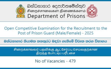 Prison Guard Vacancies (Open Exam) 2025 – Apply Online | Department of Prisons