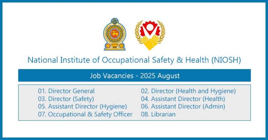 National Institute of Occupational Safety and Health Jobs – August 2025