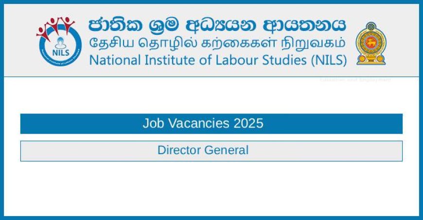 National Institute of Labour Studies (NILS) Jobs 2025 – Director General