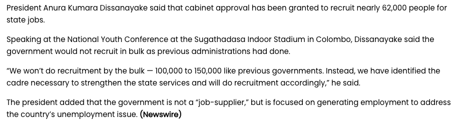 62,000 Public Service Jobs